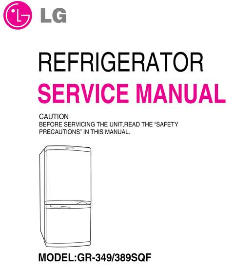 Мануал GR-349SQF,GR-389SQF Service Manual
