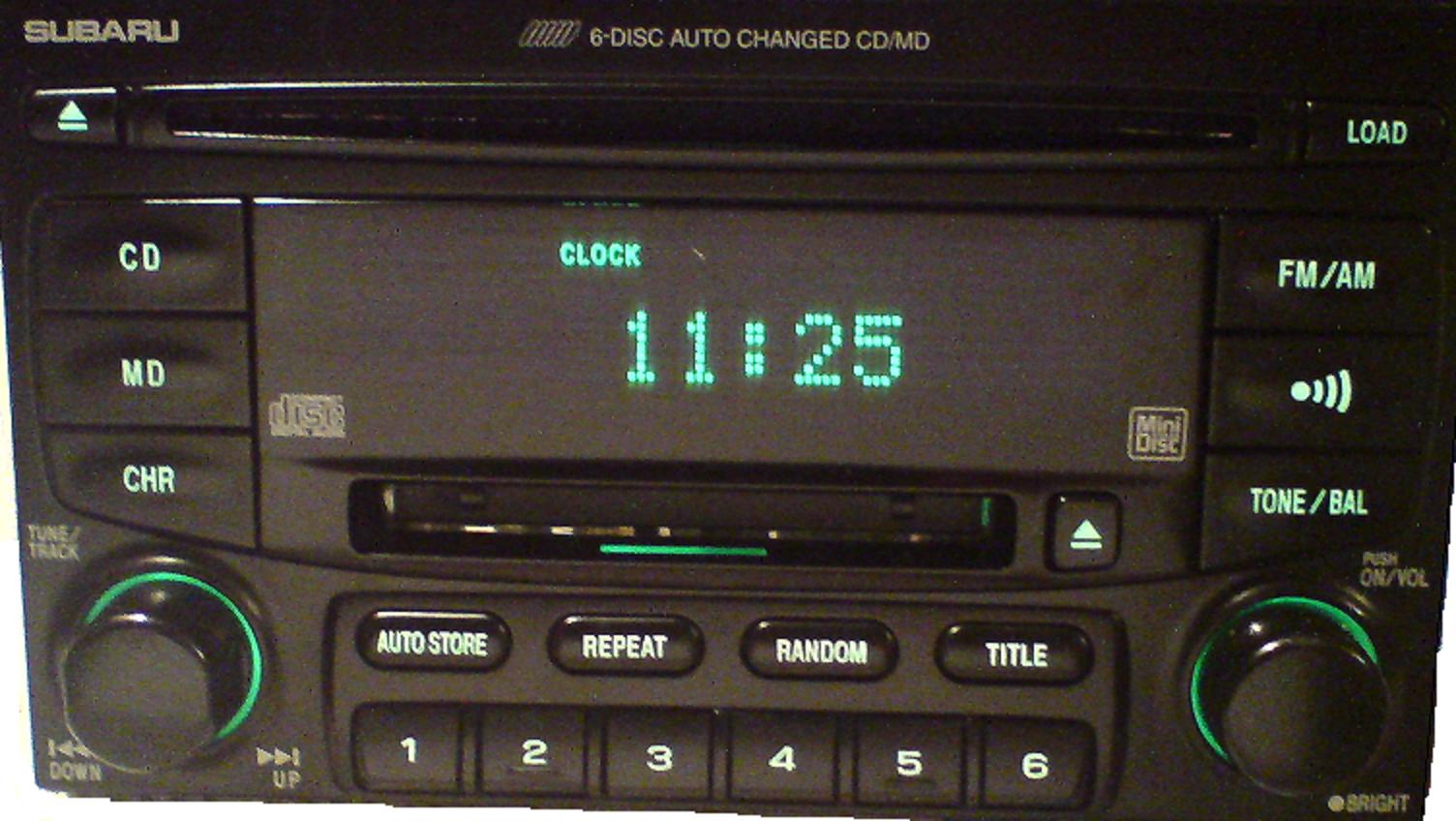  Subaru AM/FM CD MD Car audio 86201AE390 main pic