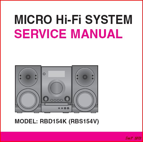  Micro HI-FI System RBD134K(RBS154V)