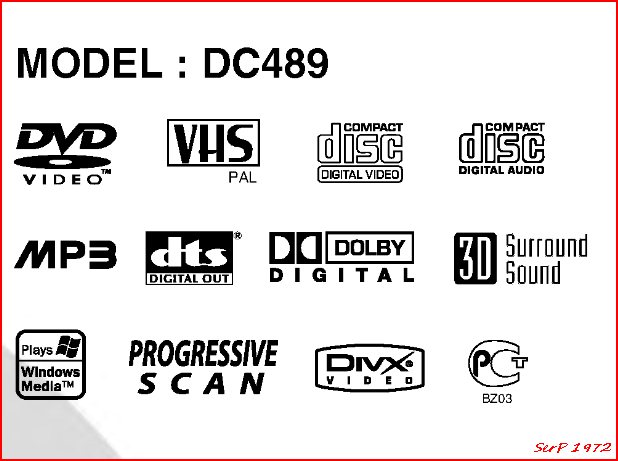 Мануал LG  DVD-VCR Combi   DC489