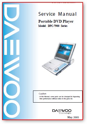  Daewoo DPC-7900  Portable DVD Player