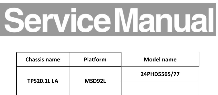  PHILIPS 24PHD5565,  TPS20.1L LA